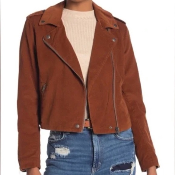 Ten Sixty Sherman Jackets & Blazers - Ten Sixty ShermanWomen’s Corduroy Moto Jacket - Rust